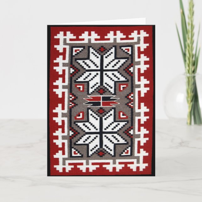 Native American Weaving and Facts Card (Front)