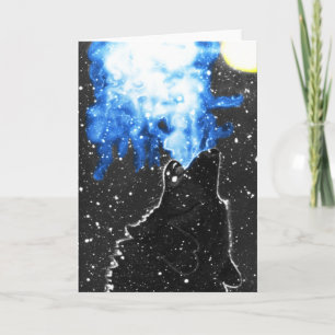 Native American Wolf Greeting Card