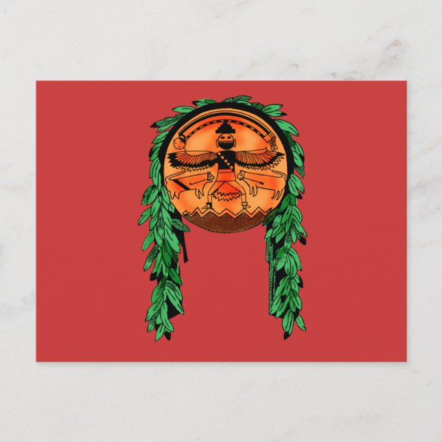 Native American Zuni Shield Postcard (Front)