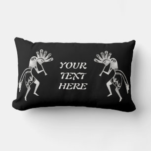Native Americans Culture - Dancing Kokopelli 2 Lumbar Pillow