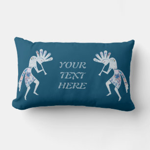 Native Americans Culture - Dancing Kokopelli 4 Lumbar Pillow