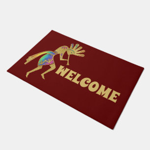 Native Americans Culture - Dancing Kokopelli 5 Doormat