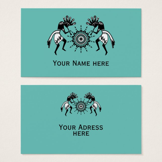 Native Americans Culture - Sun Dancing Kokopelli 1 (Front & Back)