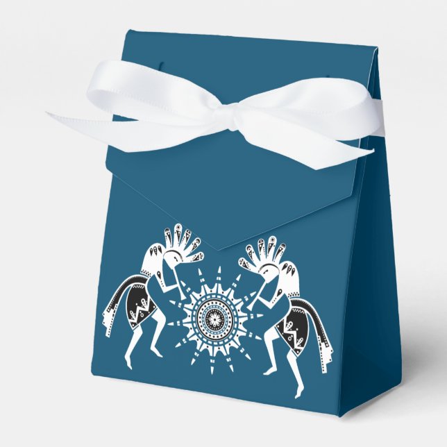 Native Americans Culture - Sun Dancing Kokopelli 2 Favor Box (Front Side)