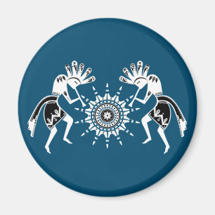 Native Americans Culture - Sun Dancing Kokopelli 2 Magnet