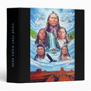Native Americans Famous Indian Chiefs Painting Binder