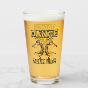 Native Americans Kokopelli - Dance Your Life 1 Glass