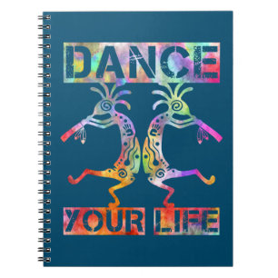 Native Americans Kokopelli - Dance Your Life 3 Notebook