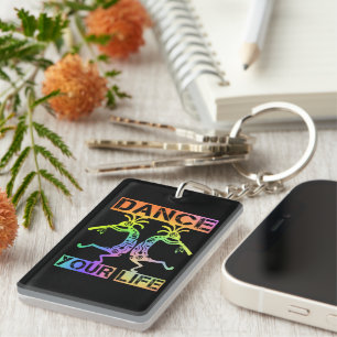 Native Americans Kokopelli - Dance Your Life 4 Keychain