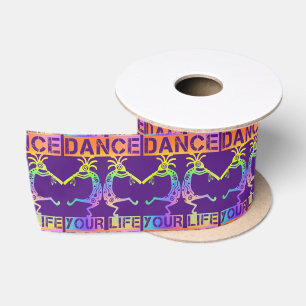 Native Americans Kokopelli - Dance Your Life 4 Satin Ribbon
