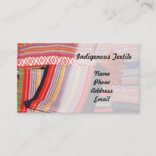 Native and Indigenous Textiles Business Card