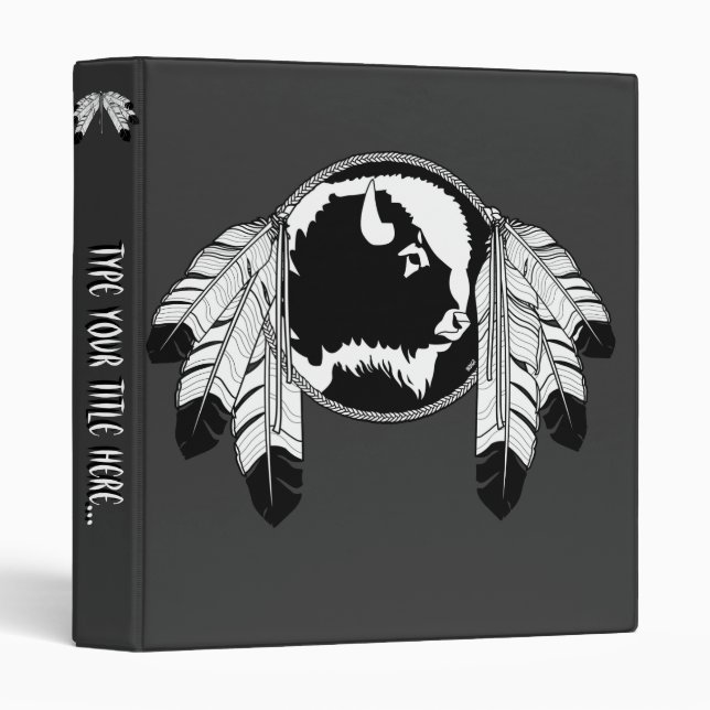 Native Art Binder Custom Native Wildlife Book (Front/Spine)