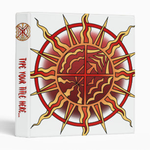 Native Art Binder Personalized Sun Spiritual Album