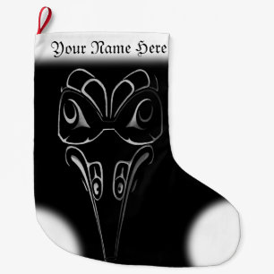 Native Art Christmas Stocking Totem Pole Stocking