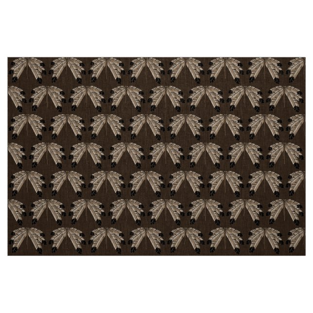 Native Art Fabric Tribal Eagle Feather Art Fabric (Fat Quarter)