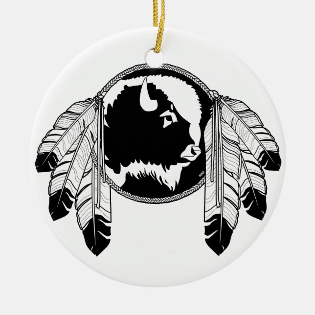 Native Art Gifts Ornament First Nations Keepsakes (Front)