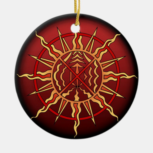 Native Art Ornament First Nations Keepsakes (Front)