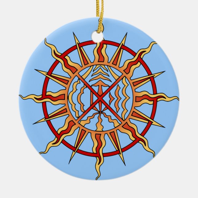 Native Art Ornament First Nations Keepsakes (Front)