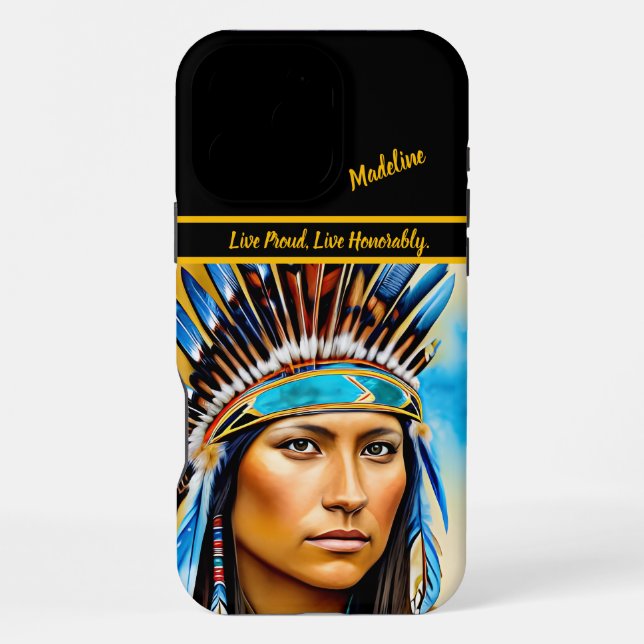 Native Art Tribal Elegance iPhone Case (Back)