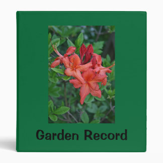Native Azalea Binder Garden Record