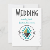 Native Aztec Symbol White Wedding 
