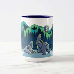 Native Bear Art Cups Mugs Polar Bear Cup & Glasses