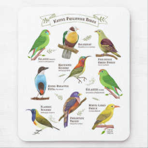 Native Birds in the Philippines Mouse Pad