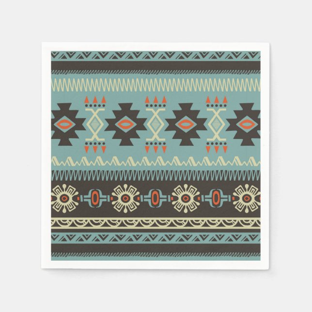 Native Blanket Pattern Napkin (Front)