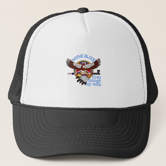 Native Blood Trucker Hat (Front)