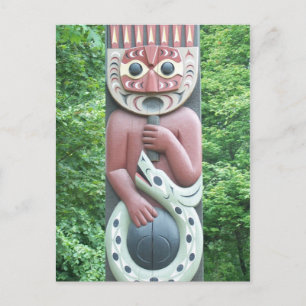 Native Carving Postcard