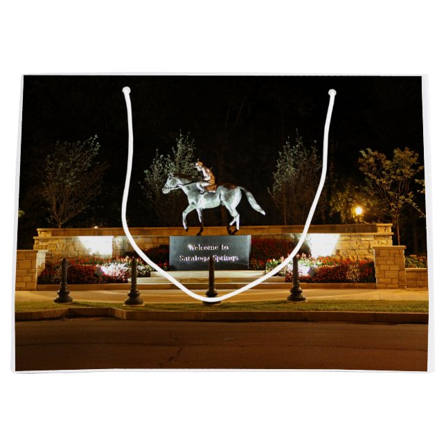 Native Dancer Horse Statue Saratoga Gift Bag (Front)