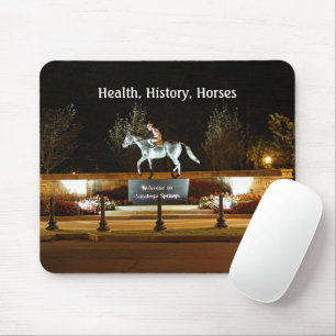 Native Dancer Horse Statue Saratoga Mousepad