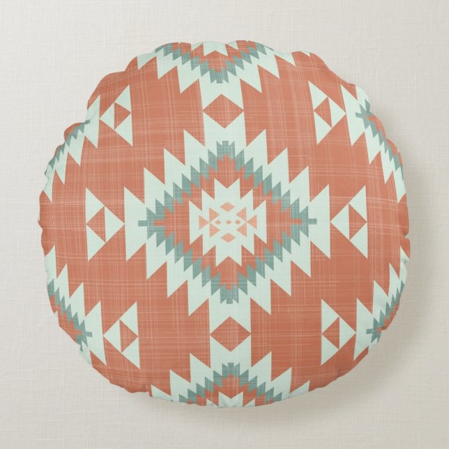 Native Desert Round Pillow (Front)