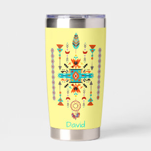 Native design custom personalized insulated tumbler