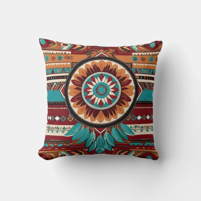 Native Dreams Throw Pillow (Front)