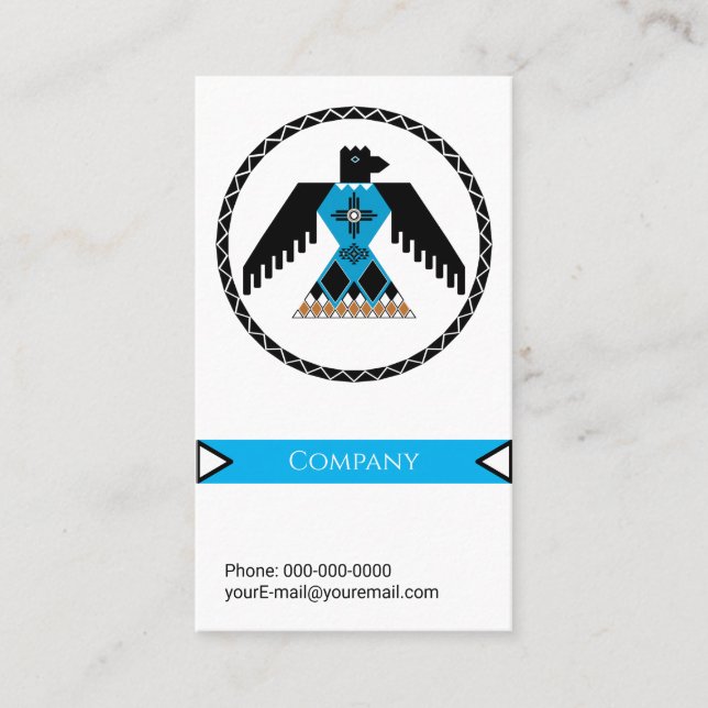 Native Eagle Business Card (Front)