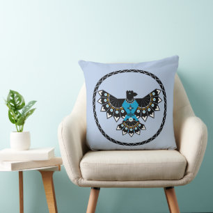 Native Eagle Throw Pillow