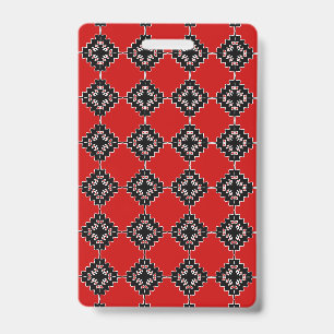 Native ethnic pattern badge