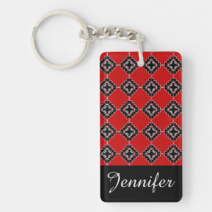 Native ethnic pattern keychain