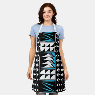 Native Feather Blessing in Turquoise Apron