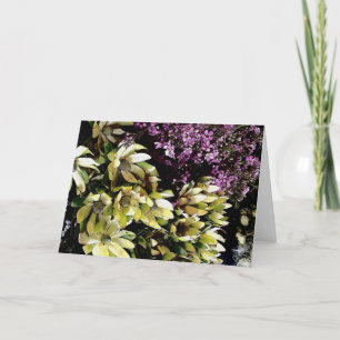 native flower holiday card