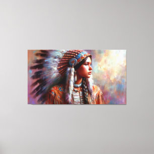 NATIVE HERITAGE MONTH-MOTHER EARTH 3 CANVAS PRINT