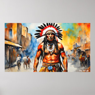 NATIVE HERITAGE MONTH-WARRIORS 19F POSTER