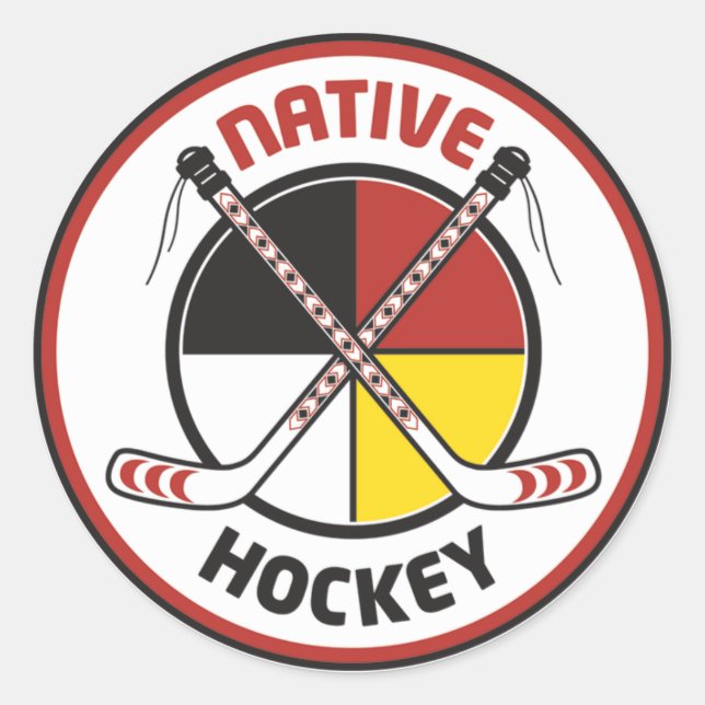 Native Hockey Stickers (Front)