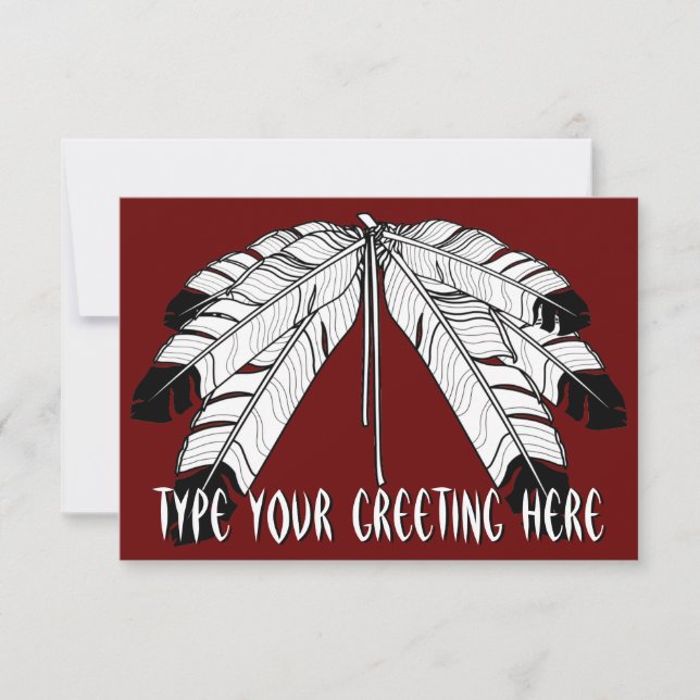 Native Invitations Personalized Native Art Cards (Front)