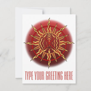 Native Invitations Personalized Native Spirit Card