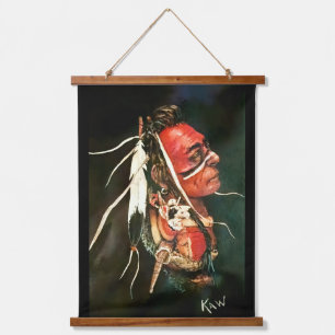 Native "Kaw" original art Hanging Tapestry