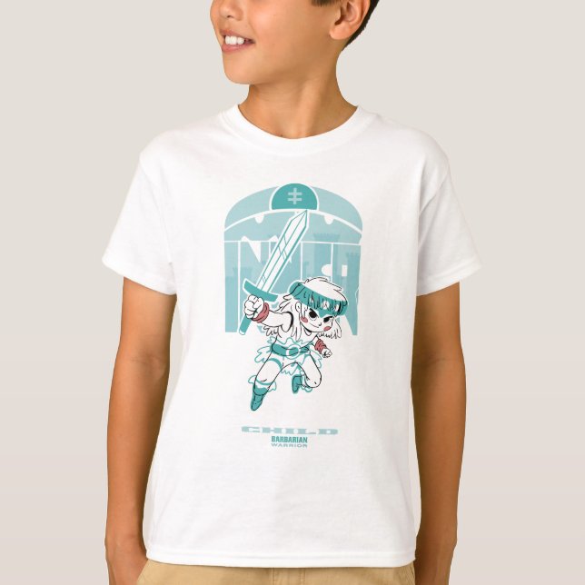 Native Kid With Sword T-Shirt (Front)