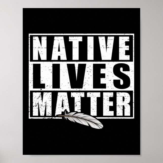 Native Lives Indigenous Native American Day Gear S Poster (Front)