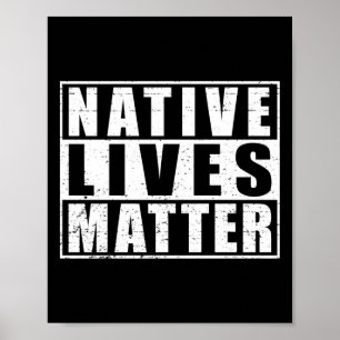 Native Lives Indigenous Native American Day Gear S Poster